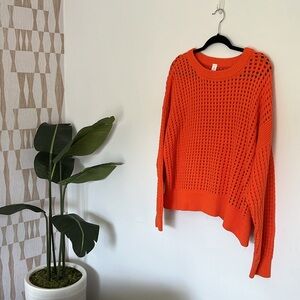 Open Knit Crochet Sweater